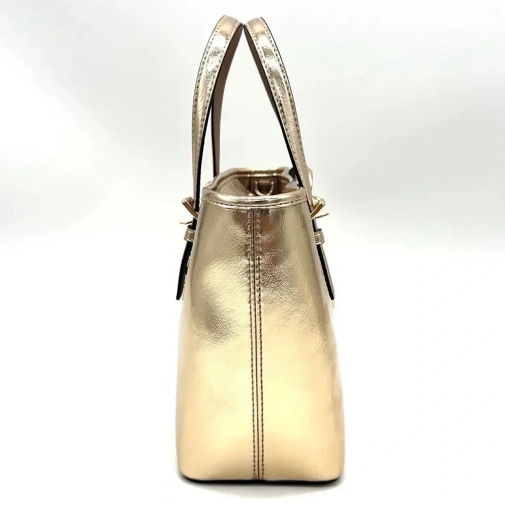 Michael Kors Jet Set Travel XS TZ Tote Bag Gold (NWT)